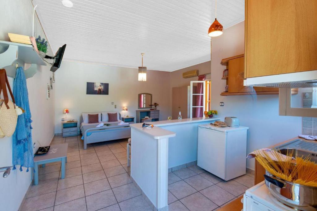 Livadi Studios With Pool Лакка Экстерьер фото