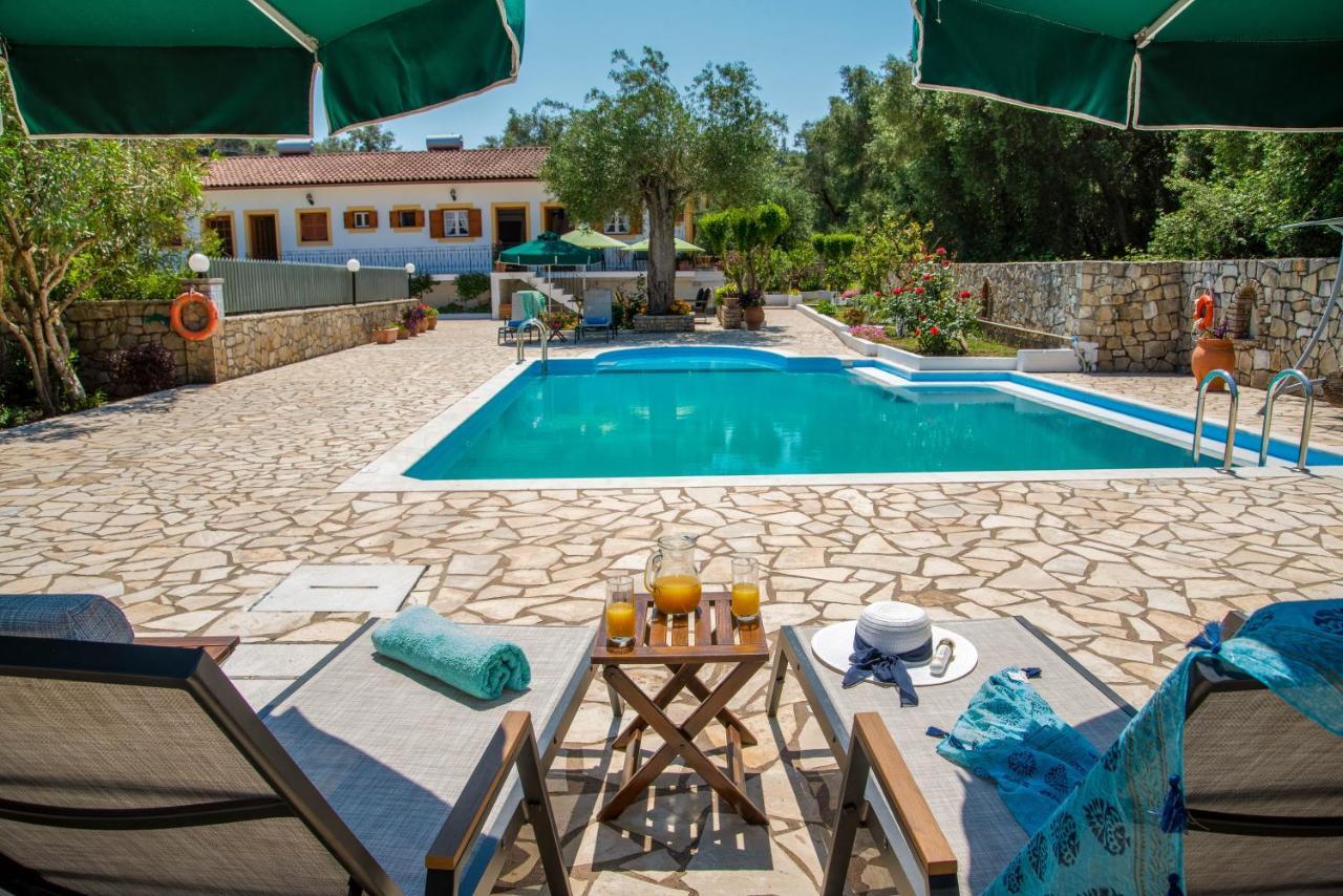 Livadi Studios With Pool Лакка Экстерьер фото