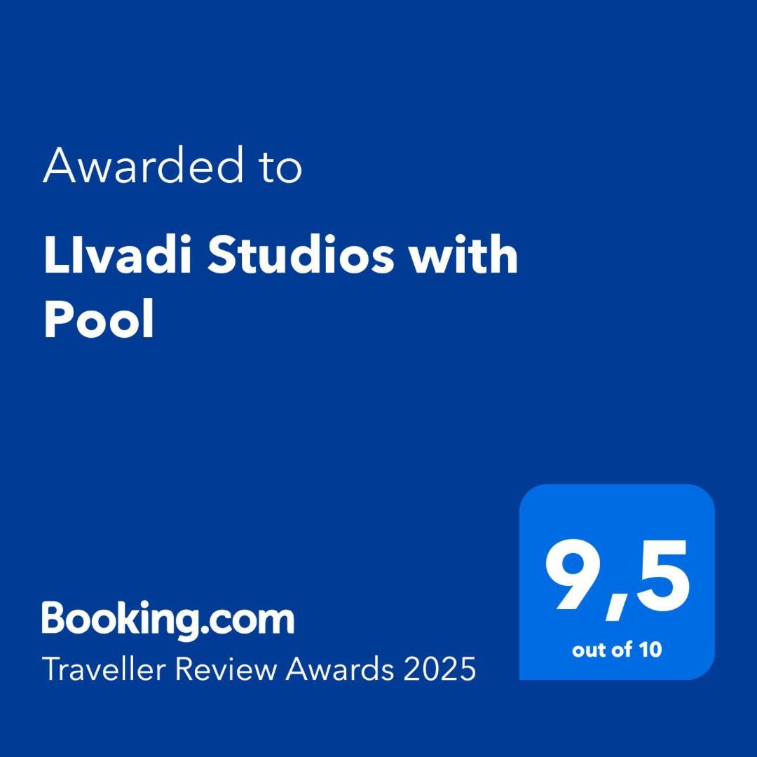 Livadi Studios With Pool Лакка Экстерьер фото